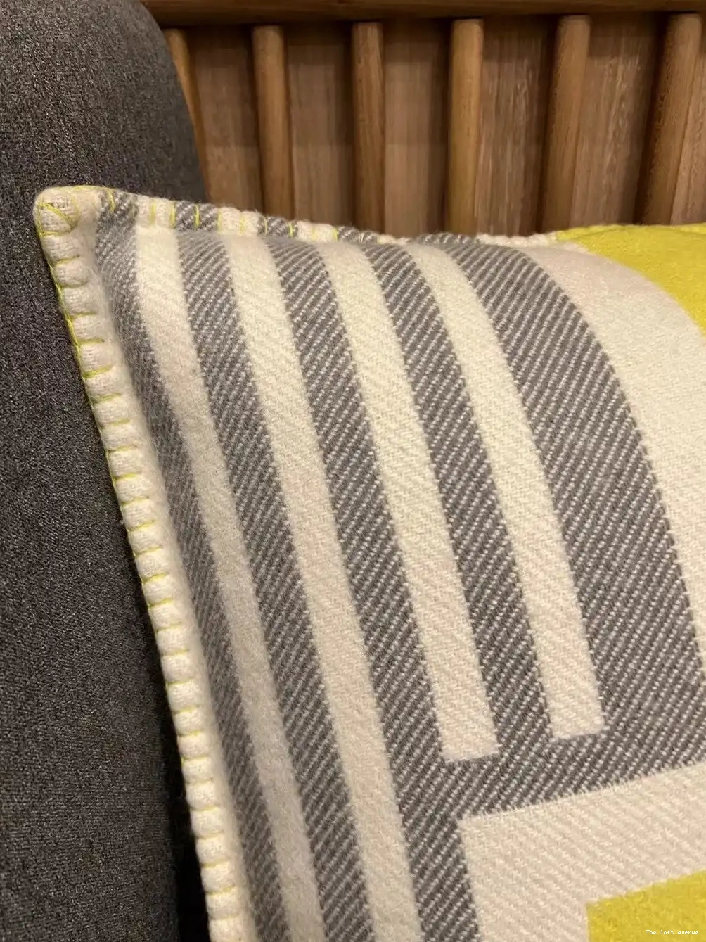 WOOL PILLOW HERMES THROW ITHAQUE 0519